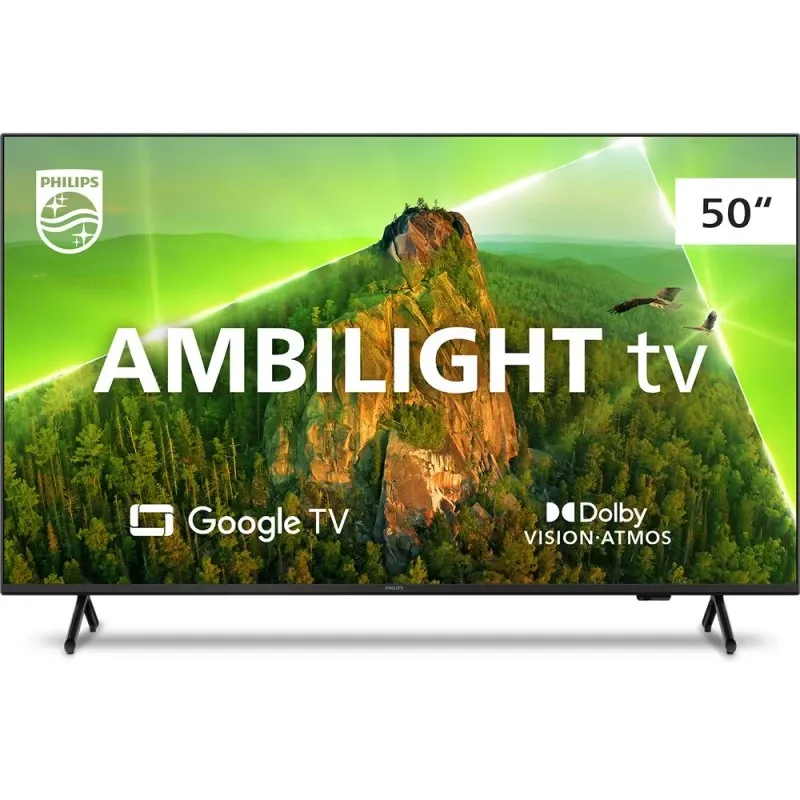 Smart Tv Philips 50&Quot; Ambilight Led 4k Uhd Google Tv 50pug7908/78